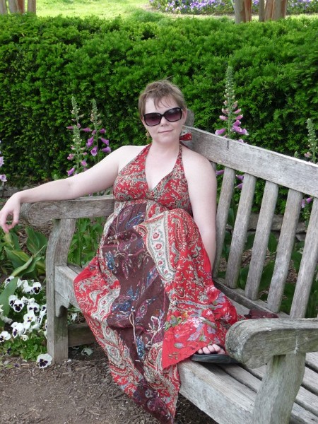 Annie on bench.JPG